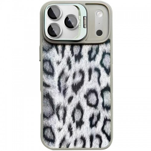 Чохол TPU+PC Wild Leopard with Magnetic Fit and Lens для Apple iPhone 17 Pro (6.3") Grey