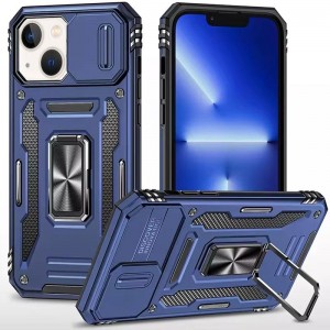Ударостійкий чохол Camshield Army Ring для Apple iPhone 15 (6.1") Синій / Navy