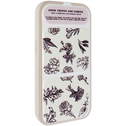 Чохол TPU Panel Stand для Apple iPhone 15 Pro Max (6.7") Floral Sketch