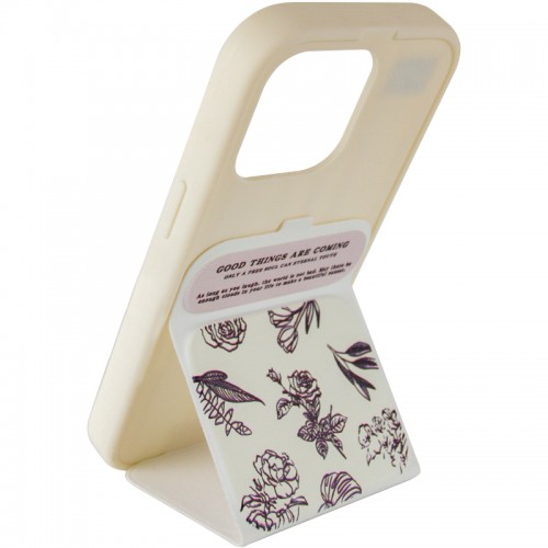 Чохол TPU Panel Stand для Apple iPhone 15 Pro Max (6.7") Floral Sketch