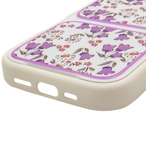 Чехол TPU Panel Stand для Apple iPhone 16 Pro (6.3") Цветочный Бриз