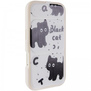 Чохол TPU Panel Stand для Apple iPhone 16 Pro Max (6.9") Black Cat