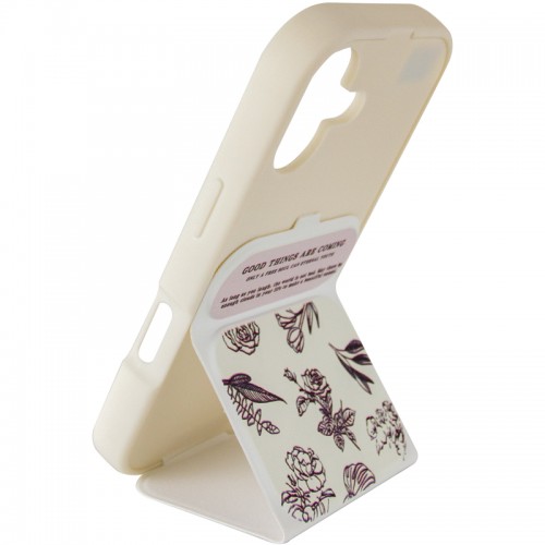 Чехол TPU Panel Stand для Apple iPhone 17 (6.3") Floral Sketch