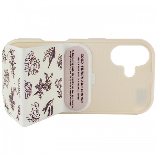 Чехол TPU Panel Stand для Apple iPhone 17 (6.3") Floral Sketch