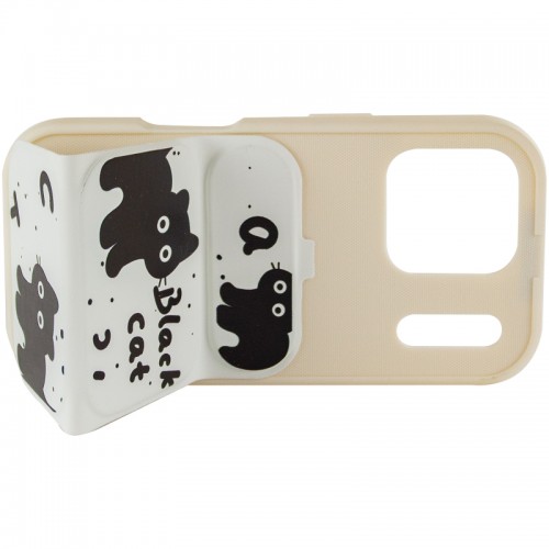 Чехол TPU Panel Stand для Apple iPhone 17 Pro (6.3") Black Cat