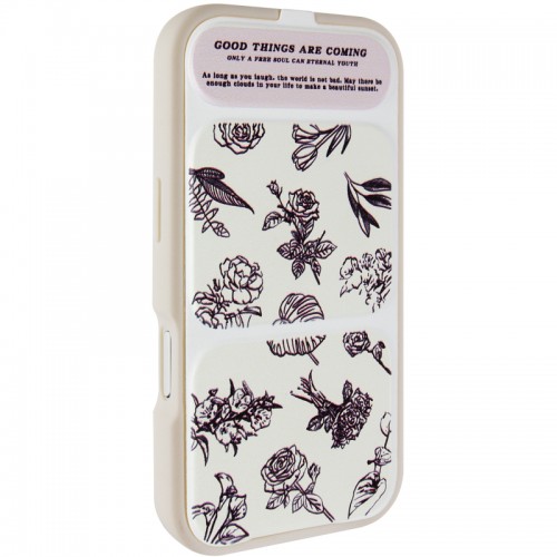 Чехол TPU Panel Stand для Apple iPhone 17 Pro (6.3") Floral Sketch