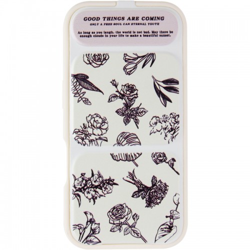 Чехол TPU Panel Stand для Apple iPhone 17 Pro (6.3") Floral Sketch