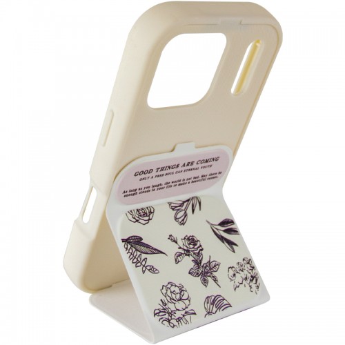 Чехол TPU Panel Stand для Apple iPhone 17 Pro (6.3") Floral Sketch