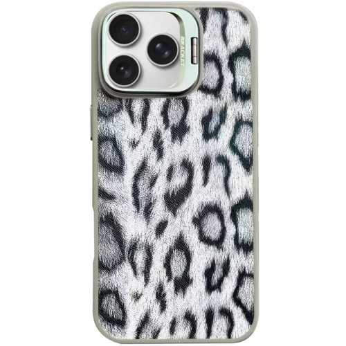 Чохол TPU+PC Wild Leopard with Magnetic Fit для Apple iPhone 16 Pro Max (6.9") Grey