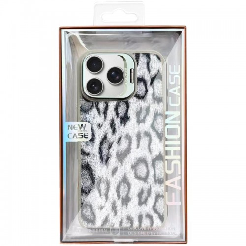 Чохол TPU+PC Wild Leopard with Magnetic Fit для Apple iPhone 16 Pro Max (6.9") Grey