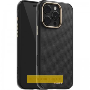 TPU+PC чохол Blueo Aramid Fiber with Magnetic Fit для Apple iPhone 16 Pro Max (6.9") Black