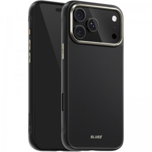 TPU+PC чохол Blueo Aramid Fiber with Magnetic Fit для Apple iPhone 17 Pro (6.3") Black