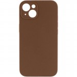 Чохол Silk Full Camera Protective (AA) NO LOGO для Apple iPhone 13 (6.1") Коричневий / Brown