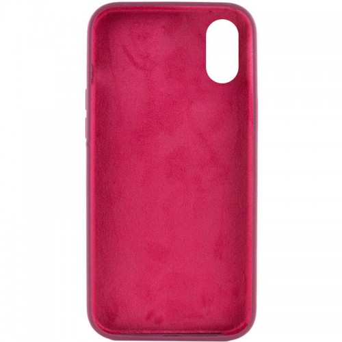 Чохол Silk Full Protective (AA) NO LOGO для Apple iPhone X / XS (5.8") Бордовий / Plum