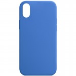 Чохол Silk Full Protective (AA) NO LOGO для Apple iPhone X / XS (5.8") Синій / Capri Blue