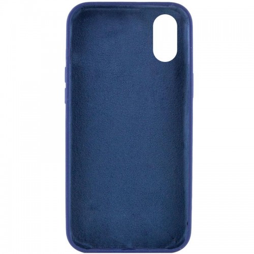 Чохол Silk Full Protective (AA) NO LOGO для Apple iPhone X / XS (5.8") Синій / Deep navy