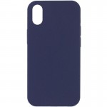 Чохол Silk Full Protective (AA) NO LOGO для Apple iPhone X / XS (5.8") Темно-синій / Midnight blue