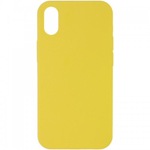Чохол Silk Full Protective (AA) NO LOGO для Apple iPhone XR (6.1") Жовтий / Yellow