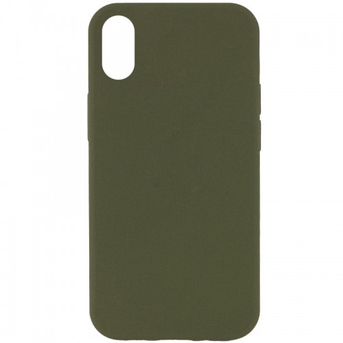 Чохол Silk Full Protective (AA) NO LOGO для Apple iPhone XR (6.1") Зелений / Dark Olive
