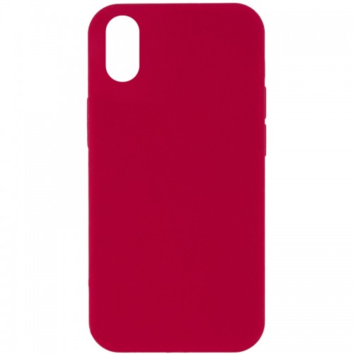 Чохол Silk Full Protective (AA) NO LOGO для Apple iPhone XR (6.1") Червоний / Rose Red