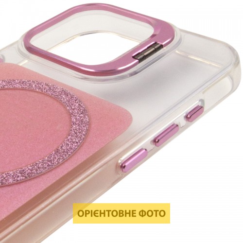 Чохол TPU+PC Jewel Sparkle with Magnetic Fit для Apple iPhone 17 (6.3") Pink Ruby