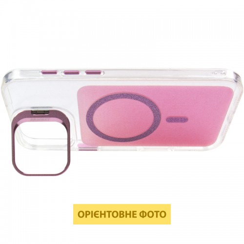 Чохол TPU+PC Jewel Sparkle with Magnetic Fit для Apple iPhone 17 (6.3") Pink Ruby