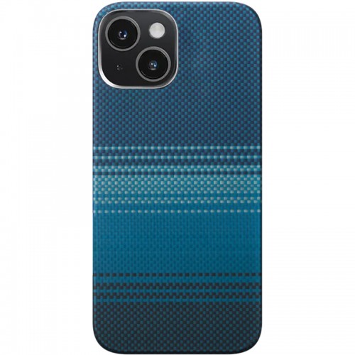 Чохол PC Carbon Protection Slim with MagSafe для Apple iPhone 15 (6.1") Blue