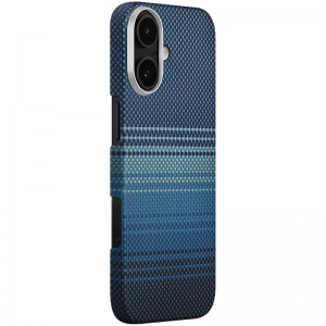 Чехол PC Carbon Protection Slim с MagSafe для Apple iPhone 16 (6.1") Синий