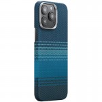Чехол PC Carbon Protection Slim с MagSafe для Apple iPhone 15 Pro Max (6.7") Синий