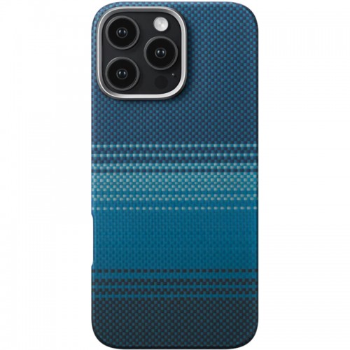Чехол PC Carbon Protection Slim с MagSafe для Apple iPhone 16 Pro (6.3") Синий