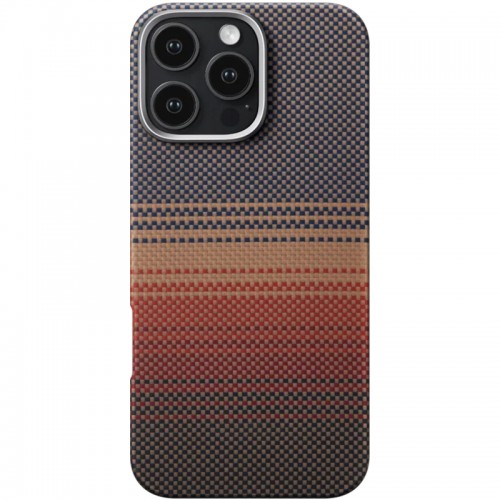 Чехол PC Carbon Protection Slim with MagSafe для Apple iPhone 16 Pro (6.3") Красный
