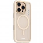 TPU+PC чехол Blueo Frosted Heat Dissipation Stand with MagSafe для Apple iPhone 16 Pro (6.3") Золотой / Gold