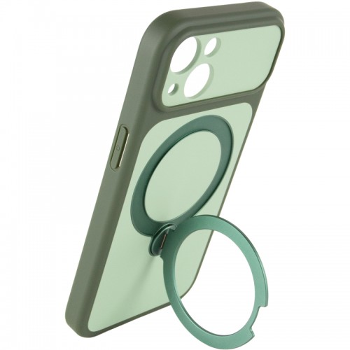 Чехол Ummi Full Camera with MagSafe HQ Ring для Apple iPhone 13 (6.1") Зеленый