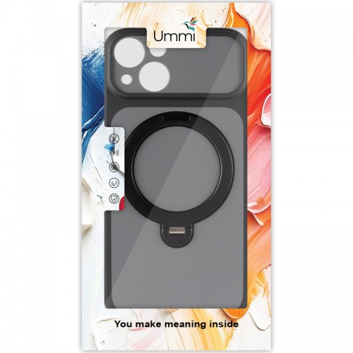 Чехол Ummi Full Camera with MagSafe HQ Ring для Apple iPhone 13 (6.1") Черный