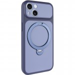 Чехол Ummi Full Camera with MagSafe HQ Ring для Apple iPhone 14 (6.1") Темно-синий