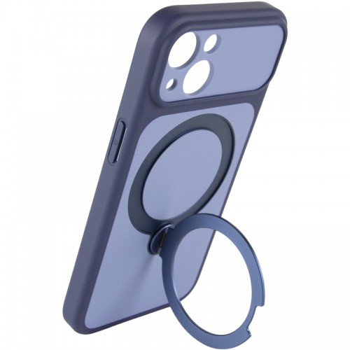 Чехол Ummi Full Camera with MagSafe HQ Ring для Apple iPhone 14 (6.1") Темно-синий