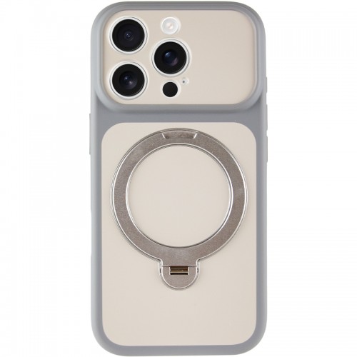 Чехол Ummi Full Camera с MagSafe HQ Ring для Apple iPhone 15 Pro Max (6.7") Серый