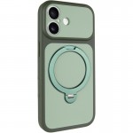Чехол Ummi Full Camera with MagSafe HQ Ring для Apple iPhone 17 (6.3") Зеленый