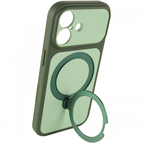Чехол Ummi Full Camera with MagSafe HQ Ring для Apple iPhone 17 (6.3") Зеленый