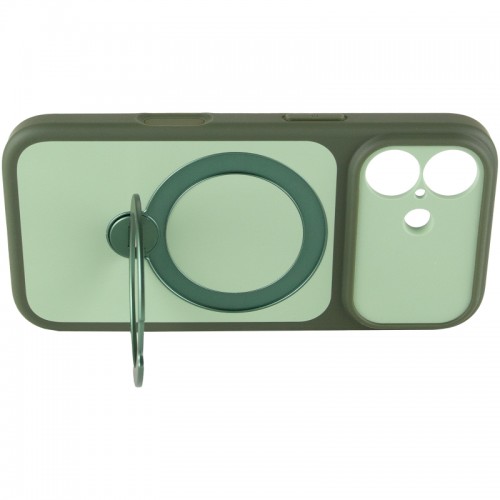 Чехол Ummi Full Camera with MagSafe HQ Ring для Apple iPhone 17 (6.3") Зеленый
