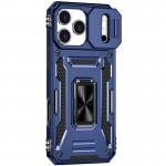 Ударостійкий чохол Camshield Army Ring для Apple iPhone 17 Pro (6.3") Синій / Navy