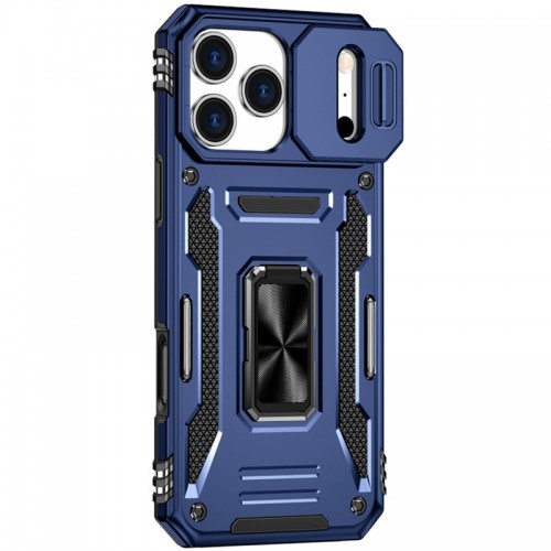 Ударостійкий чохол Camshield Army Ring для Apple iPhone 17 Pro Max (6.9") Синій / Navy