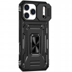 Ударопрочный чехол Camshield Army Ring для Apple iPhone 17 Pro Max (6.9") Черный / Black
