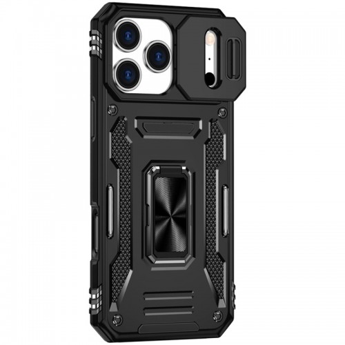 Ударопрочный чехол Camshield Army Ring для Apple iPhone 17 Pro Max (6.9") Черный / Black