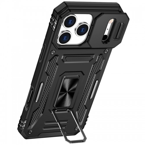 Ударопрочный чехол Camshield Army Ring для Apple iPhone 17 Pro Max (6.9") Черный / Black