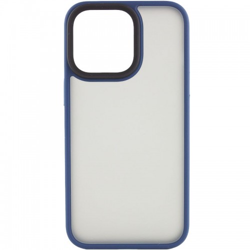 TPU+PC чехол Metal Buttons для Apple iPhone 12 Pro Max (6.7") Синий / Navy Blue