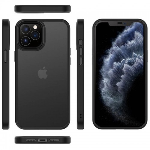 TPU+ПК чехол Metal Buttons для Apple iPhone 13 Pro (6.1") Черный / Black