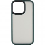 TPU+PC чехол Metal Buttons для Apple iPhone 13 Pro (6.1") Зелёный / Dark Green