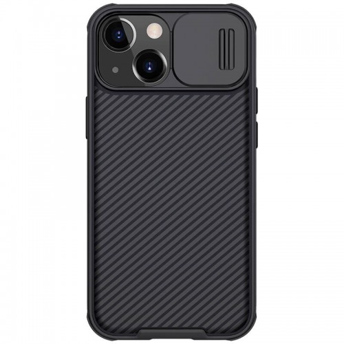 Карбоновая накладка Nillkin CamShield Pro для Apple iPhone 13 / 14 (6.1") Черный