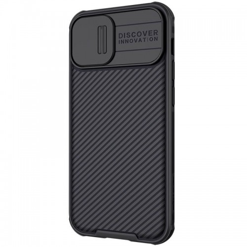 Карбоновая накладка Nillkin CamShield Pro для Apple iPhone 13 / 14 (6.1") Черный